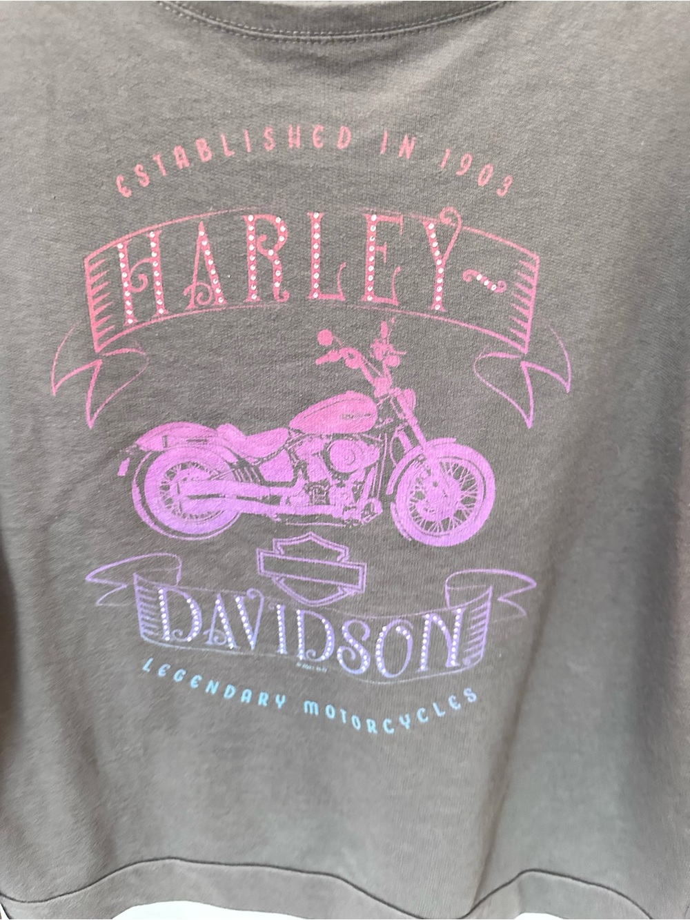 Harley Davidson XL grey Salt Lake City cotton blend long sleeve top streetwear - Picture 3 of 11